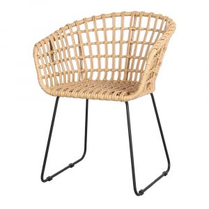 Silla Rattan Sintetico Estructura de Acero EVORA